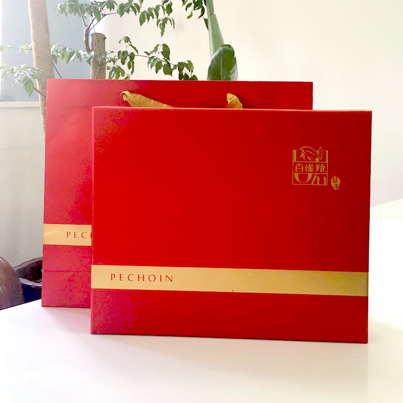 百雀羚空盒自由红礼盒大号礼品盒包装盒定做有礼袋DIY礼物盒纸箱