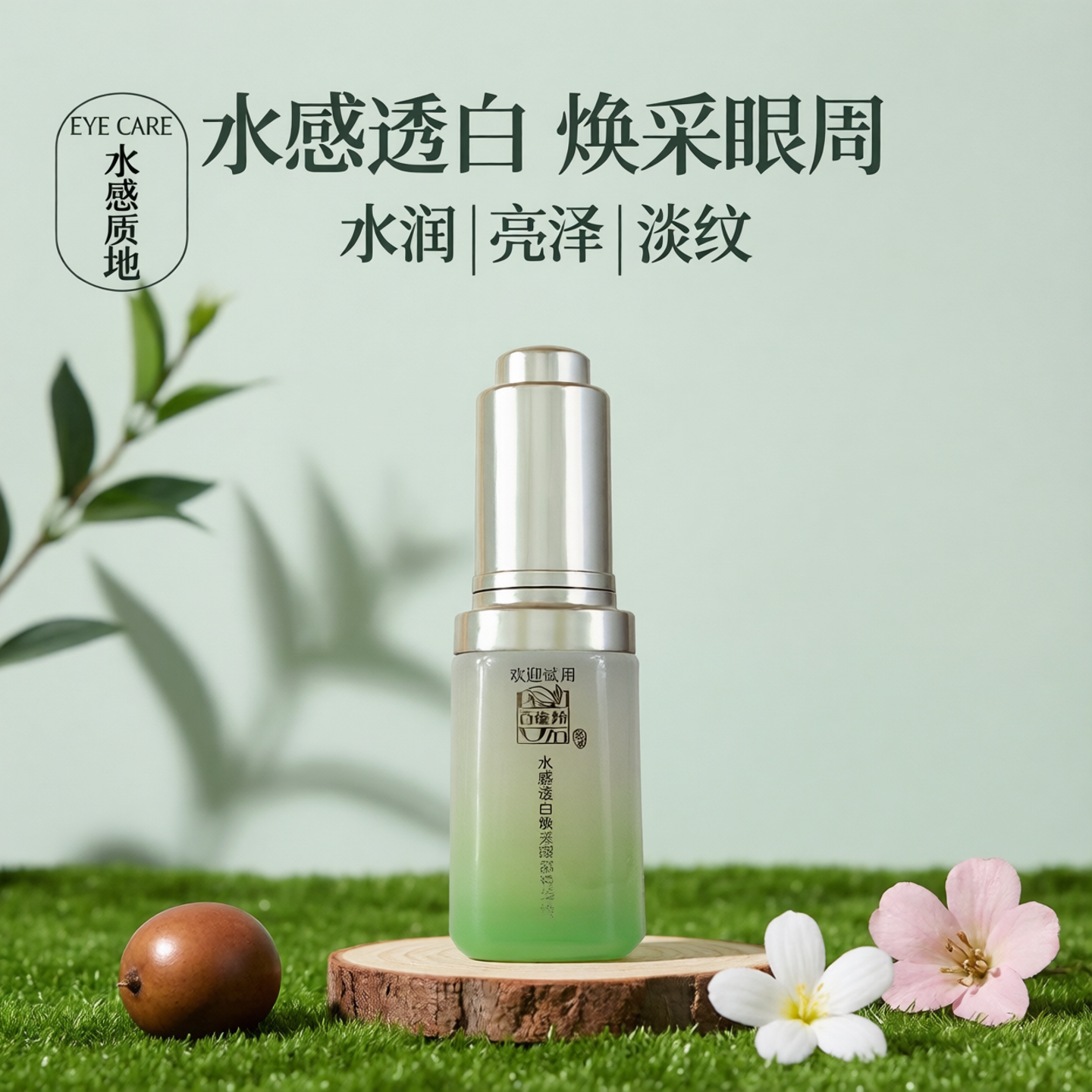 【无盒】百雀羚水感透白眼部护理套装提亮肤色护肤品焕亮肤色嫩肤