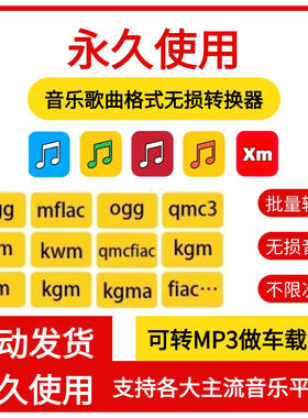 音乐歌曲音频格式ogg mflac mgg ncm kgm m4a flac转mp3转换软件