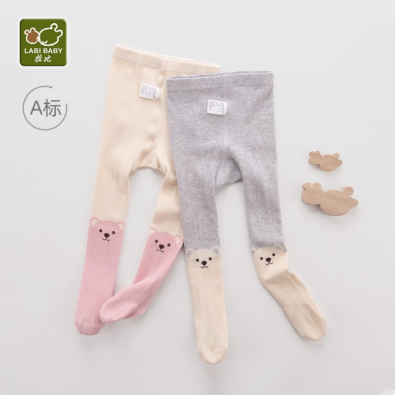 拉比旗舰女童秋装新款弹力袜子
