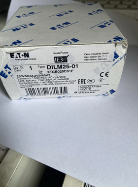 原装进口伊顿穆勒交流接触器DILM25-01 XTCE025C01F 230V 240V