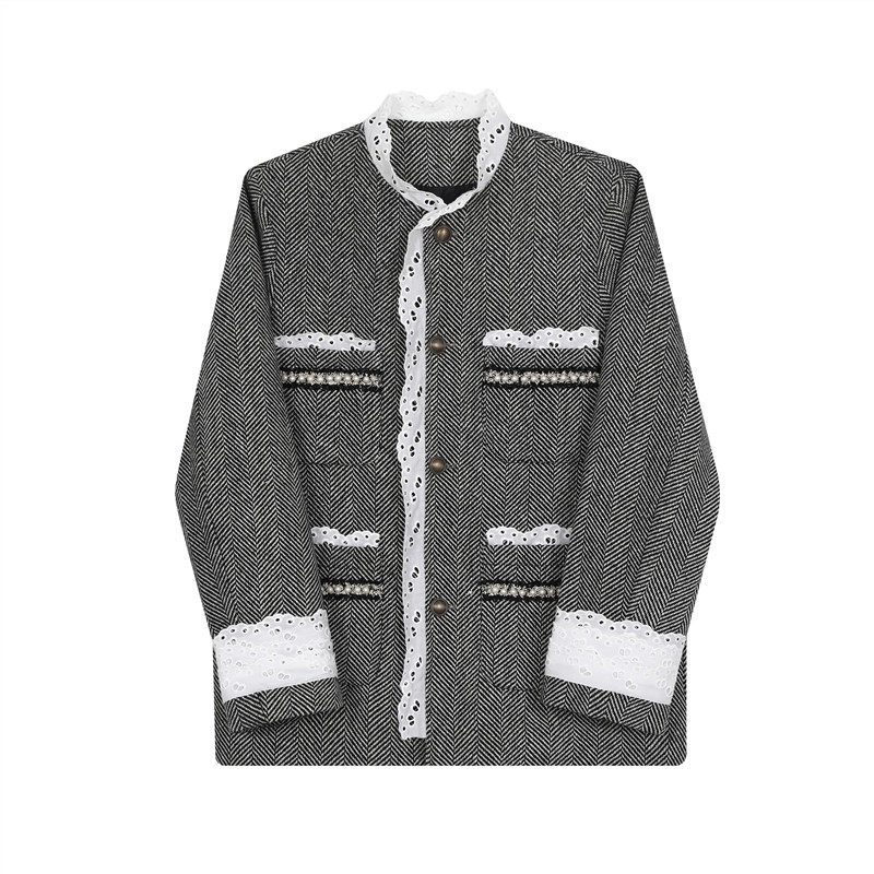 新早春宫廷复古花边西服外套休闲韩版小香风上衣A452--6328--P165,男装西服,电商A452