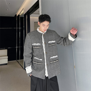 新早春宫廷复古花边西服外套休闲韩版小香风上衣A452--6328--P165图片
