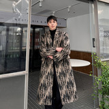 冬装新款中长款毛呢大衣韩版潮流风衣外套A452--H130--P175，男装风衣，电商A452