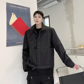 小众设计个性 机能风夹克男暗黑织带工装 外套A452 新款 6272 P165