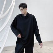 极简风格 翻领半高领长袖 百搭休闲上衣A452 秋新款 693 P65