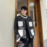 小众法式小香短款外套高级复古风编织毛呢上衣潮A452--6301--P145，女装短外套，电商A452