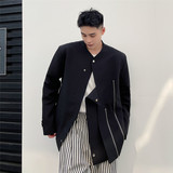 春上新暗黑风机车夹克男个性百搭立领休闲外套潮A452--6208--P135，男装夹克，电商A452