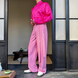 新中式刺绣飘带直筒休闲长裤个性百搭西服裤潮A452--6481--P95，男装西服，电商A452