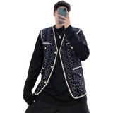 秋装新款小香风马甲宽松百搭韩版潮流外套上衣A452--MY16--P95，女装短外套，电商A452