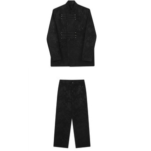 秋冬新款潮流暗纹西服套装复古气质立领西装A452--6466--P275图片