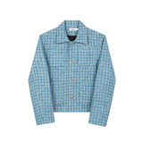 秋冬翻领小香风毛呢短款外套时髦复古风中古夹克A452--H116--P135，男装夹克，电商A452