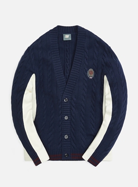 【现货】正品联名kith Wilson威尔胜网球毛衣开衫针织衫男外套厚