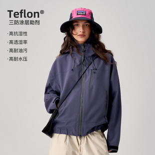 714street新款 山系户外防水防风夹克外套三合一冲锋衣徒步登山服