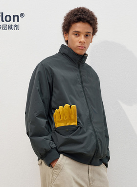 714street【双面穿】羊羔绒外夹克2025秋冬户外防水宽松工装套男