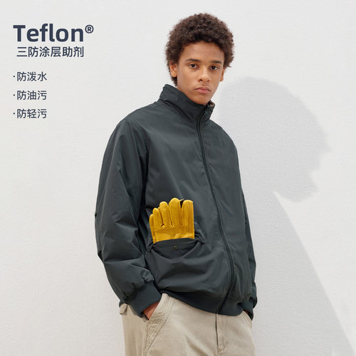 714street两面穿羊羔绒厚夹克