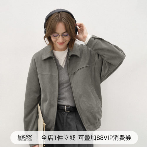 714street秋冬麂皮绒夹克