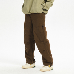 男秋季 裤 束脚伞兵裤 军绿色长裤 714street美式 宽松休闲裤 潮牌工装