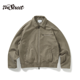 宽松短款 复古底特律夹克2024新款 翻领外套男 美式 714street秋冬季