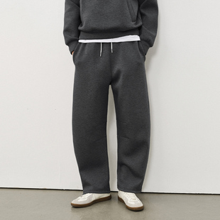 长裤 714street空气层茧型弯刀裤 宽松百搭休闲卫裤 25秋冬新款 男款