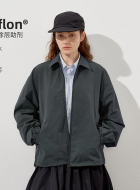 714street户外防水教练夹克男女2025秋季cleanfit翻领底特律外套