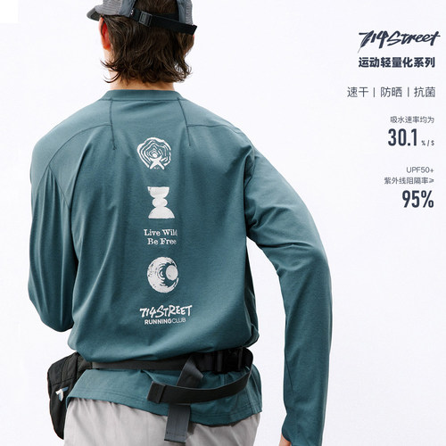 714street自然能量印花长袖