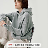 蜡染水洗连帽卫衣男女2025复古宽松毛圈布帽衫 714street春季 新款