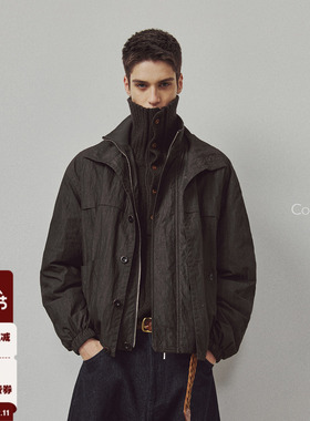 714street高端线 BEHALF  日本和纸感 LM风双领层次3M新雪丽夹克