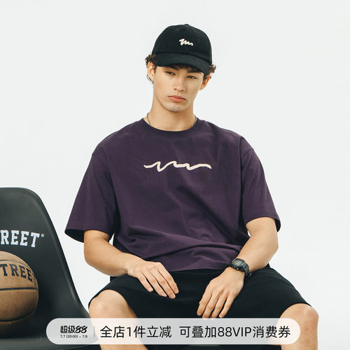 基础手写LOGO印花短袖714street