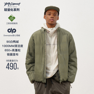 714street三星安心绒高蓬羽绒服男2025冬季 户外防水轻薄锁温外套