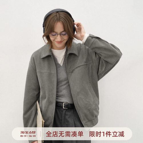 714street秋冬麂皮绒夹克