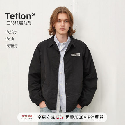 714street春季新款山系户外轻薄教练夹克男2025防水放风宽松外套