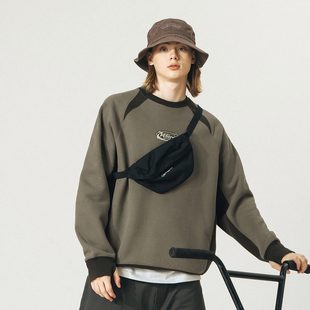 T恤打底衫 加厚印花长袖 加绒卫衣男女秋冬款 714street潮牌重磅美式