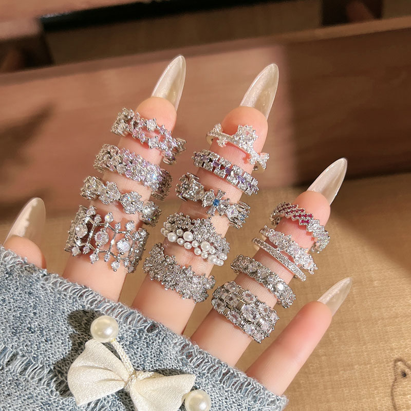 璀璨超闪满天星镶钻轻奢精致个性开口戒指女冷淡风潮流时尚食指戒,饰品/流行首饰/时尚饰品新,戒指/指环,淘宝优惠券,粉丝福利购,淘宝优惠卷