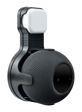 免打孔Apple苹果音箱响HomePod mini墙壁悬挂支架收纳防尘保护套