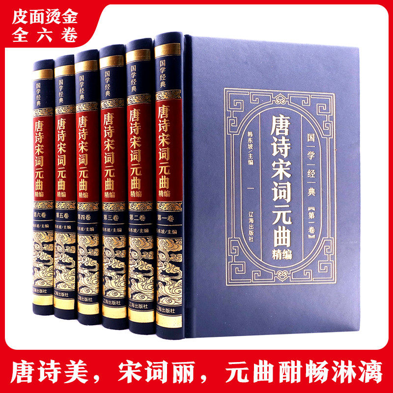 HY【精装套6册】唐诗宋词元曲正版书籍鉴赏辞典唐诗三百首中国古诗词大书籍诗词诗歌诗集鉴赏赏析古代诗词典中华书局国学书籍