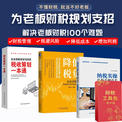 企业纳税筹划100招纳税实操从新手到高手降低税负合法节税方案企业财税管控工具包电子版