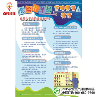 2020年安全月危险化学品正确使用与储存宣教挂图 套华安 6张