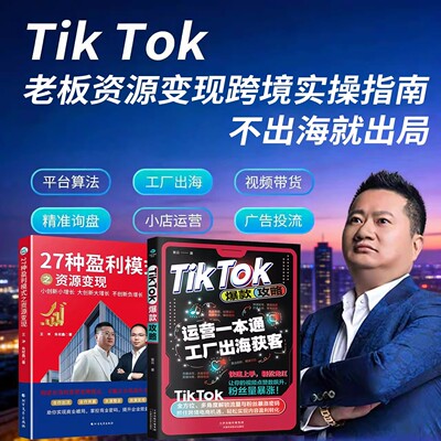 【王冲】TikTok爆款攻略+27种盈利模式之资源变现+150分钟课程选品策略创意设计 视频带货密码书籍