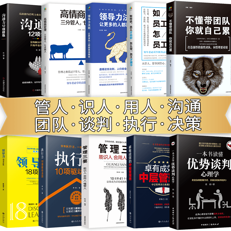 HY10册管理方面的书籍领导力者的成功法则不懂带团队你自己累管理三要识人用人管人阿尔泰成功管理学高情商企业经营团队管理书籍