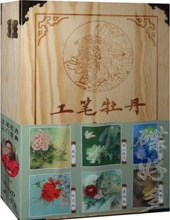 正版 李晓明工笔牡丹入门宝典20DVD碟片国画教学光盘 包票