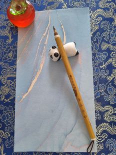 紫毫小楷笔孙金龙东昌毛笔小楷毛笔紫毫笔抄经勾线笔短胖小楷