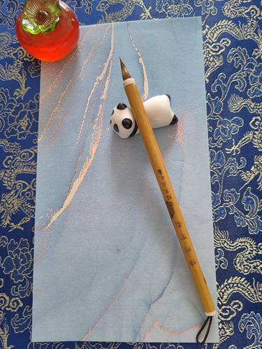 紫毫小楷笔孙金龙东昌毛笔小楷毛笔紫毫笔抄经勾线笔短胖小楷