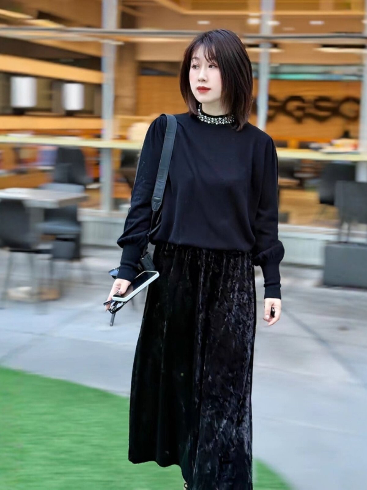 플러스 사이즈 여성 지방 MM2024 동지 100% 울 중공업 페르시 하이 칼라 니트 바닥 셔츠 2가지 색상