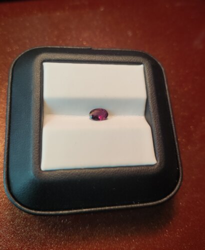 天然紫牙乌石榴石蛋形巴西紫石榴镁铝石榴石4×6mm