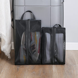Travel storage bag户外手提鞋袋多功能沙滩袋可视透气网格收纳袋居家鞋包印广告LOGO