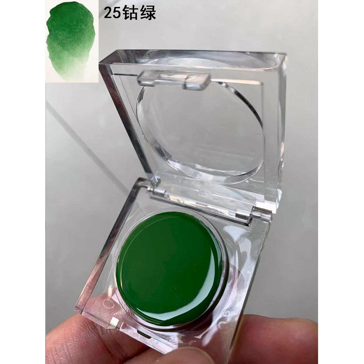 丝滑水彩颜料大师级水彩国画颜料固体块透明盒装DIY手工制作颜料