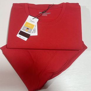 舒尔丹男士大红内衣套装 新年红本命年保暖内衣德绒中厚薄款等