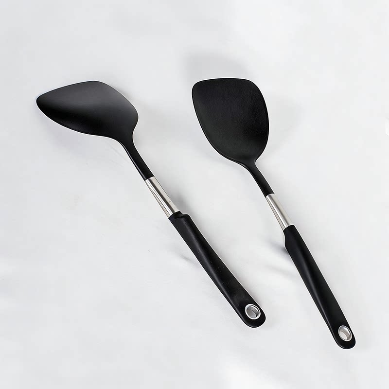 耐高温黑色锅铲哈特365+炒菜铲子炒锅不粘锅塑料铲不伤涂层长手柄