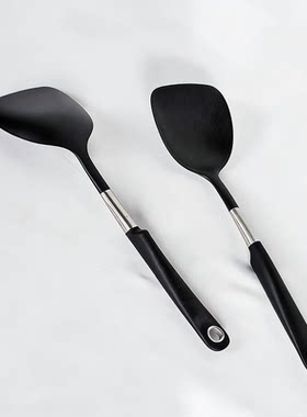 耐高温黑色锅铲哈特365+炒菜铲子炒锅不粘锅塑料铲不伤涂层长手柄